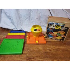 Vintage 1978 Marx Toys Cats Eye Marble Board Game Original‎ Box